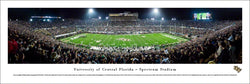 University of Central Florida Knights Football Spectrum Stadium Game Night Panoramic Poster Print - Blakeway 2017