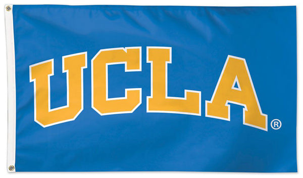 UCLA Bruins Block-Letters-Style Official NCAA Team Logo Deluxe-Edition 3'x5' Flag - Wincraft Inc.