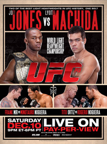 UFC 140 Official MMA Fight Bill Full-Sized 27x39 Poster (Toronto 12/10/2011)