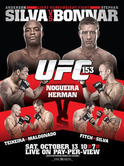 UFC 153 (Silva vs. Bonnar) Official Event Poster (Rio 10/13/2012)