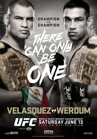 UFC 188 Official Event Poster (Velasquez vs. Werdum) - Mexico City 6/13/2015