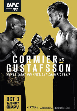 UFC 192 Official Event Poster (Cormier vs Gustafsson) Houston, TX 10/3/2015