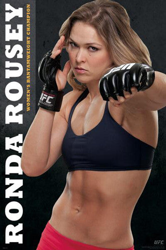Ronda Rousey Women's Bantamweight Champion Official UFC Commemorative Poster