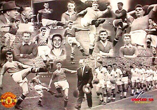 Manchester United "1958 Remembered" Commemorative Poster - U.K. 1999