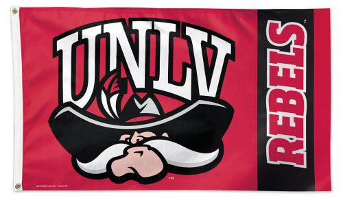 University of Nevada-Las Vegas UNLV Rebels NCAA Deluxe-Edition 3'x5' Flag - Wincraft Inc.