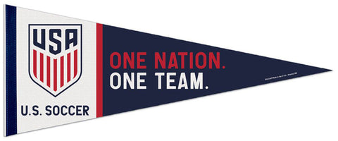 Team USA Soccer "One Nation One Team" Official Premium Felt Pennant - Wincraft 2022