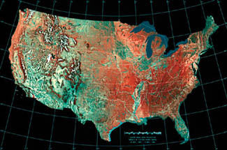 USA Albers Equal Area Projection Map - Import Images