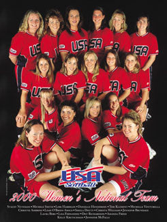 USA Softball 2000 National Team Poster - USA Softball