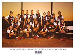 2008 USA Softball Women's National Team "Sunset" Poster
