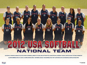 USA Softball Women's National Team 2012 Official Team Poster - USA Softball