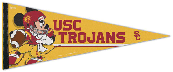 USC Trojans "Mickey Mouse QB Gunslinger" Official NCAA/Disney Premium Felt Pennant - Wincraft Inc.