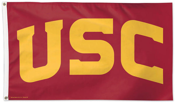 USC Trojans USC-Gold-On-Cardinal Style Official NCAA Deluxe 3'x5' Team Logo Flag - Wincraft Inc.