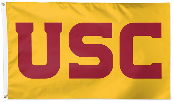 USC Trojans USC-Cardinal-on-Gold Official NCAA Deluxe 3'x5' Team Logo Flag - Wincraft Inc.