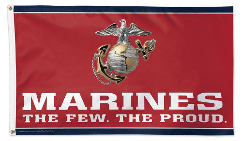 United States Marines Official American Military Emblem Logo DELUXE FLAG - Wincraft Inc.