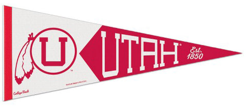 University of Utah Utes NCAA College Vault 1950s-Style Premium Felt Collector's Pennant - Wincraft Inc.