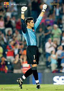 Victor Valdes "Victory" FC Barcelona Official Poster - CPG 2007