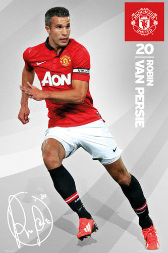 Robin Van Persie "Signature" Manchester United FC Official Action Poster - GB Eye (UK)