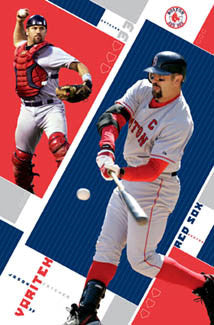 Jason Varitek Double Action Boston Red Sox MLB Action Poster - Costacos  2005
