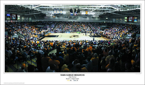 VCU Rams Basketball "Rams Subdue Monarchs" Alltel Pavilion Game Night Poster Print - SPI 2007