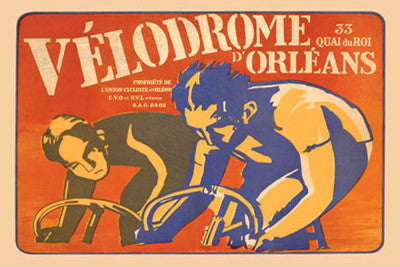 Velodrome d'Orleans Vintage Cycling Poster Reprint - The Horton Collection