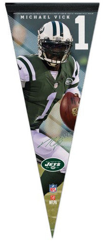 Michael Vick 'Signature Series' New York Jets Premium Felt Collector's  Pennant - Wincraft – Sports Poster Warehouse