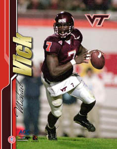 Michael Vick "Hokie Classic" (2000) Virginia Tech Football Premium Poster Print - Photofile Inc.
