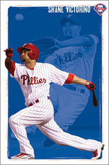Shane Victorino "Superstar" Philadelphia Phillies MLB Action Poster - Costacos 2010