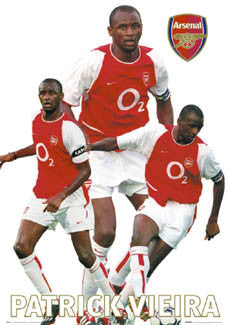 Patrick Vieira "Bright Star" Arsenal FC Poster - GB 2003