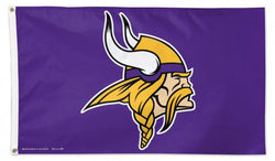 Minnesota Vikings Official NFL Football DELUXE-EDITION 3'x5' Team Flag - Wincraft Inc.