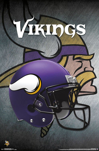 Minnesota Vikings Official NFL Football Team Helmet Logo Poster - Trends International