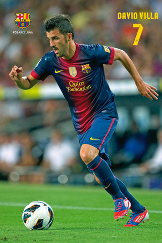 David Villa "Superstar" FC Barcelona Poster (2012/13) - G.E. (Spain)