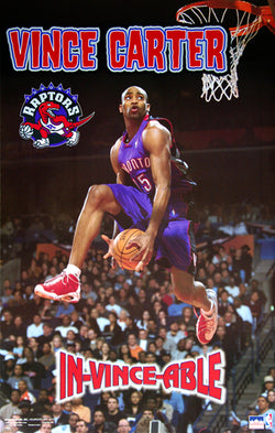 Vince Carter "In-Vince-Able" Toronto Raptors All-Star Slam-Dunk Poster - Starline 2000