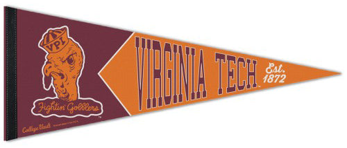 Virginia Tech Hokies NCAA College Vault 1930s-Style Premium Felt Collector's Pennant - Wincraft Inc.