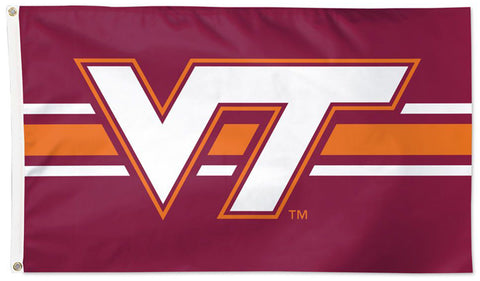 Virginia Tech Hokies Official NCAA Team Logo Deluxe-Edition 3'x5' Flag - Wincraft Inc.