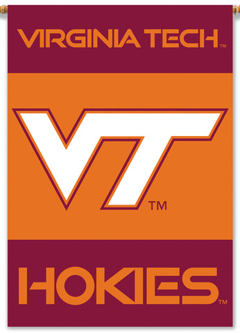 Virginia Tech Hokies "Maroon &amp; Orange" Official NCAA Wall Banner - BSI Products