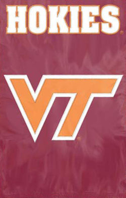 Virginia Tech Hokies Official NCAA Premium Applique Banner Flag - Party Animal