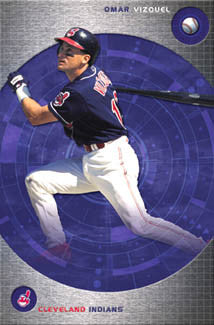 Omar Vizquel "In The Zone" Cleveland Indians Poster - Costacos 2002