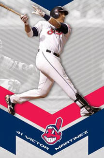 Victor Martinez "Big V" Cleveland Indians Poster - Costacos 2008