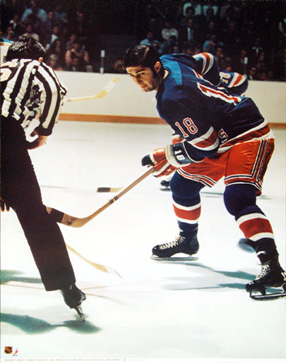 Walt Tkaczuk "Action" New York Rangers NHL Action Poster - Sports Posters Inc. 1973
