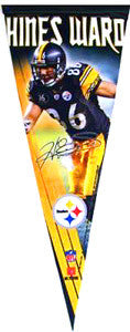 Hines Ward Pittsburgh Steelers Limited-Edition Signature Series Premium Pennant - Wincraft Inc.