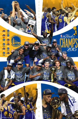 Golden State Warriors 2015 NBA Champions CELEBRATION Commemorative Poster -  Trends