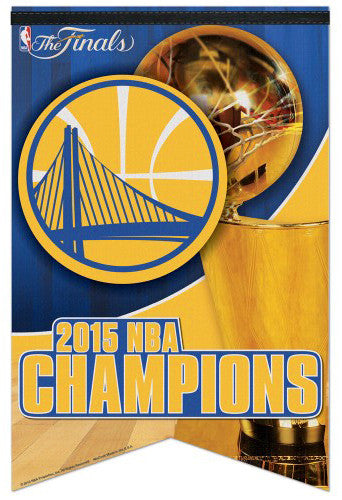 Golden State Warriors 2015 NBA Champions Premium Felt Banner - Wincraft Inc.