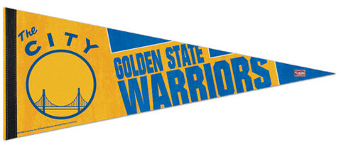 Golden State Warriors "The City" Retro 1969-71 Style Premium Felt Pennant - Wincraft Inc.