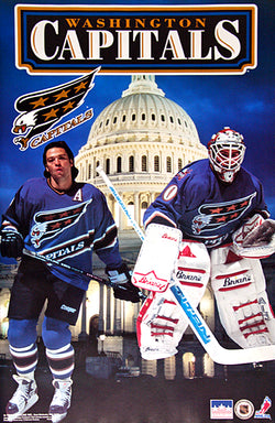 Washington Capitals "Capital Dome" Olaf Kolzig and Joe Juneau Poster - Starline 1995