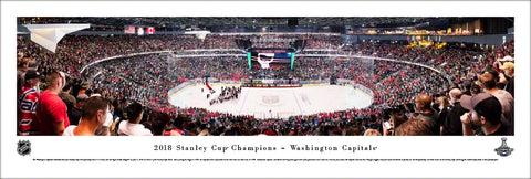 Washington Capitals 2018 Stanley Cup Champions (Game 5) Panoramic Poster Print - Blakeway