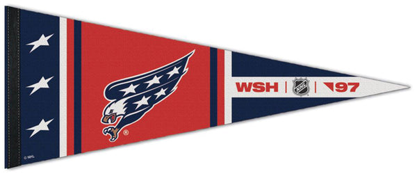 Washington Capitals, fiery logo, NHL, purple wooden background, american  hockey team, HD wallpaper