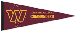 Washington Commanders DC-Style Official NFL Football Premium Felt Collector's Pennant - Wincraft 2022