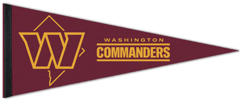Washington Commanders DC-Style Official NFL Football Premium Felt Collector's Pennant - Wincraft 2022