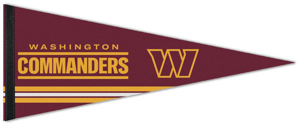 Washington Commanders Line-Style Official NFL Football Premium Felt Collector's Pennant - Wincraft 2022