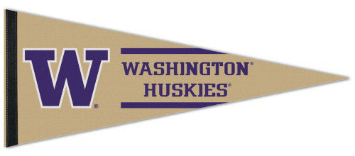 Washington Huskies NCAA Team Logo Style Premium Felt Collector's Pennant - Wincraft Inc.